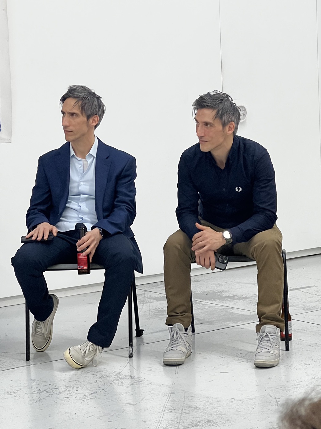 Luca and Gabriele Stifani behind the scenes